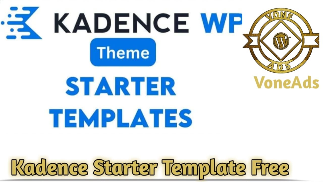 Kadence Starter Template Free