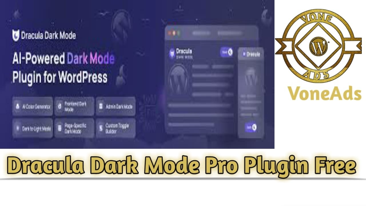 Dracula Dark Mode Pro Plugin Free