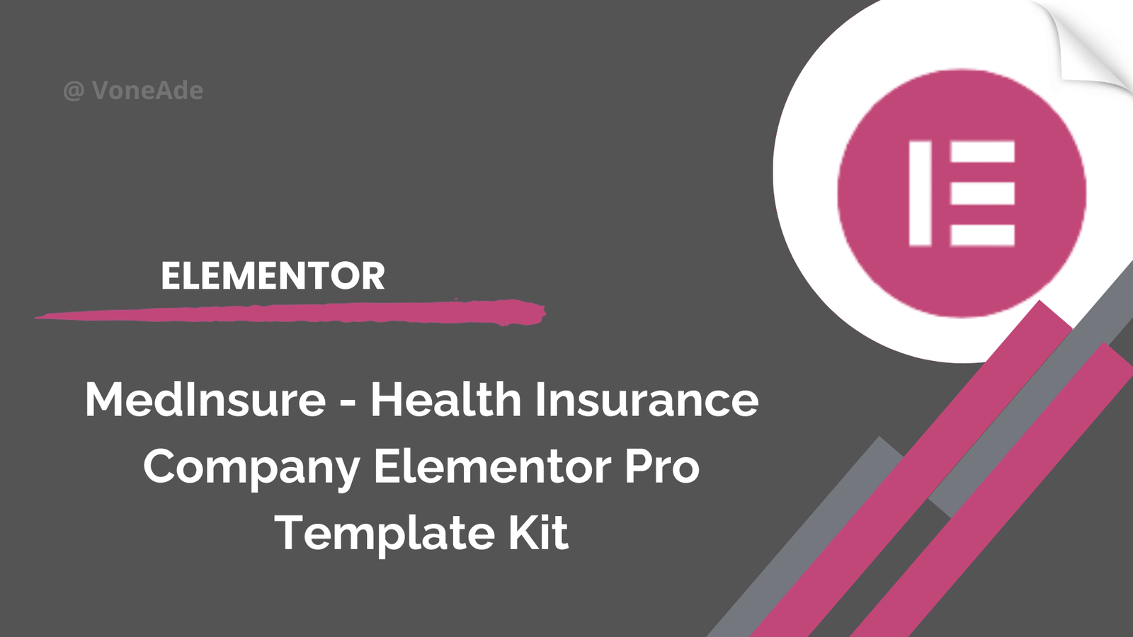 MedInsure - Health Insurance Company Elementor Pro Template Kit