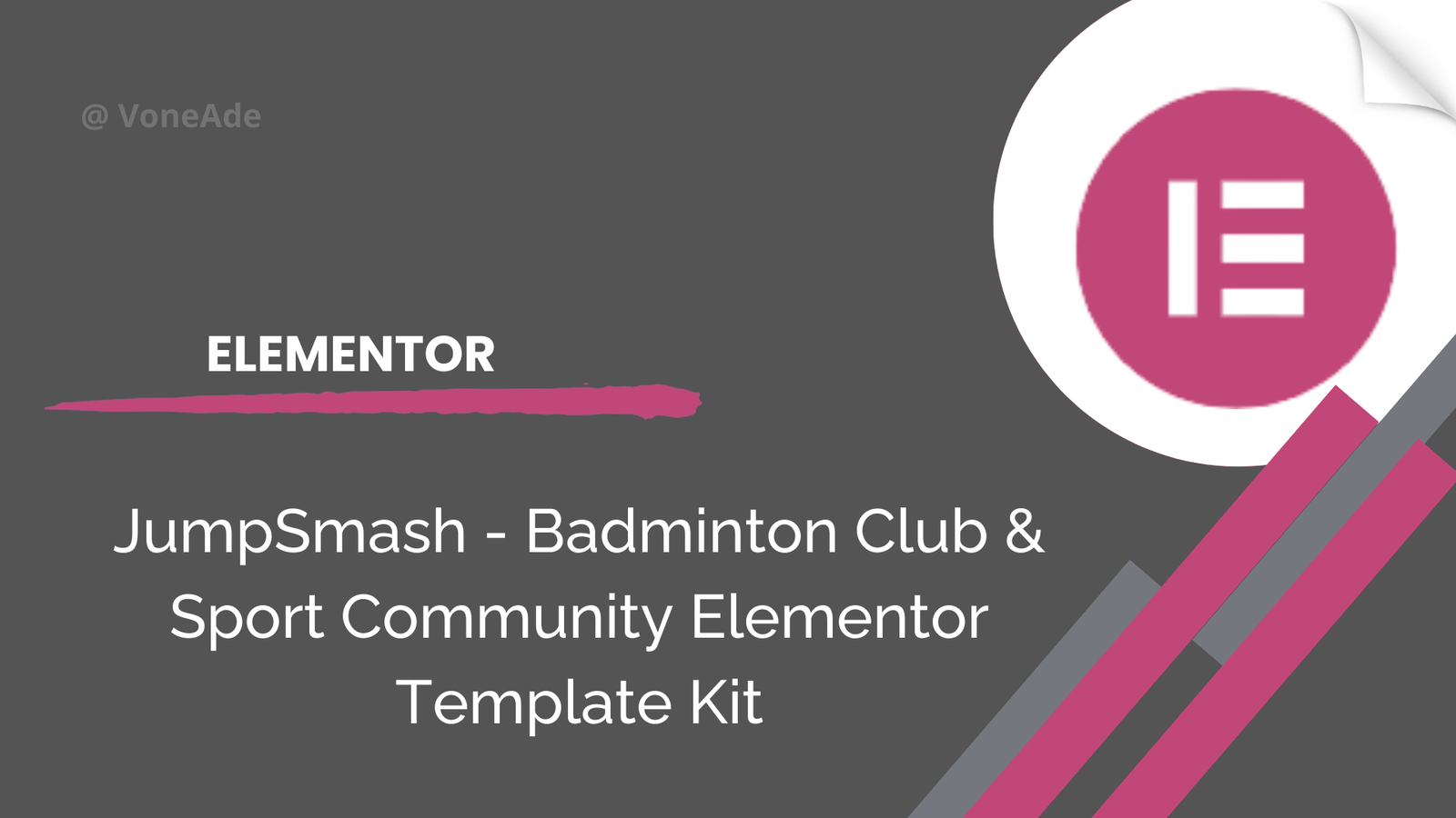 JumpSmash - Badminton Club & Sport Community Elementor Template Kit