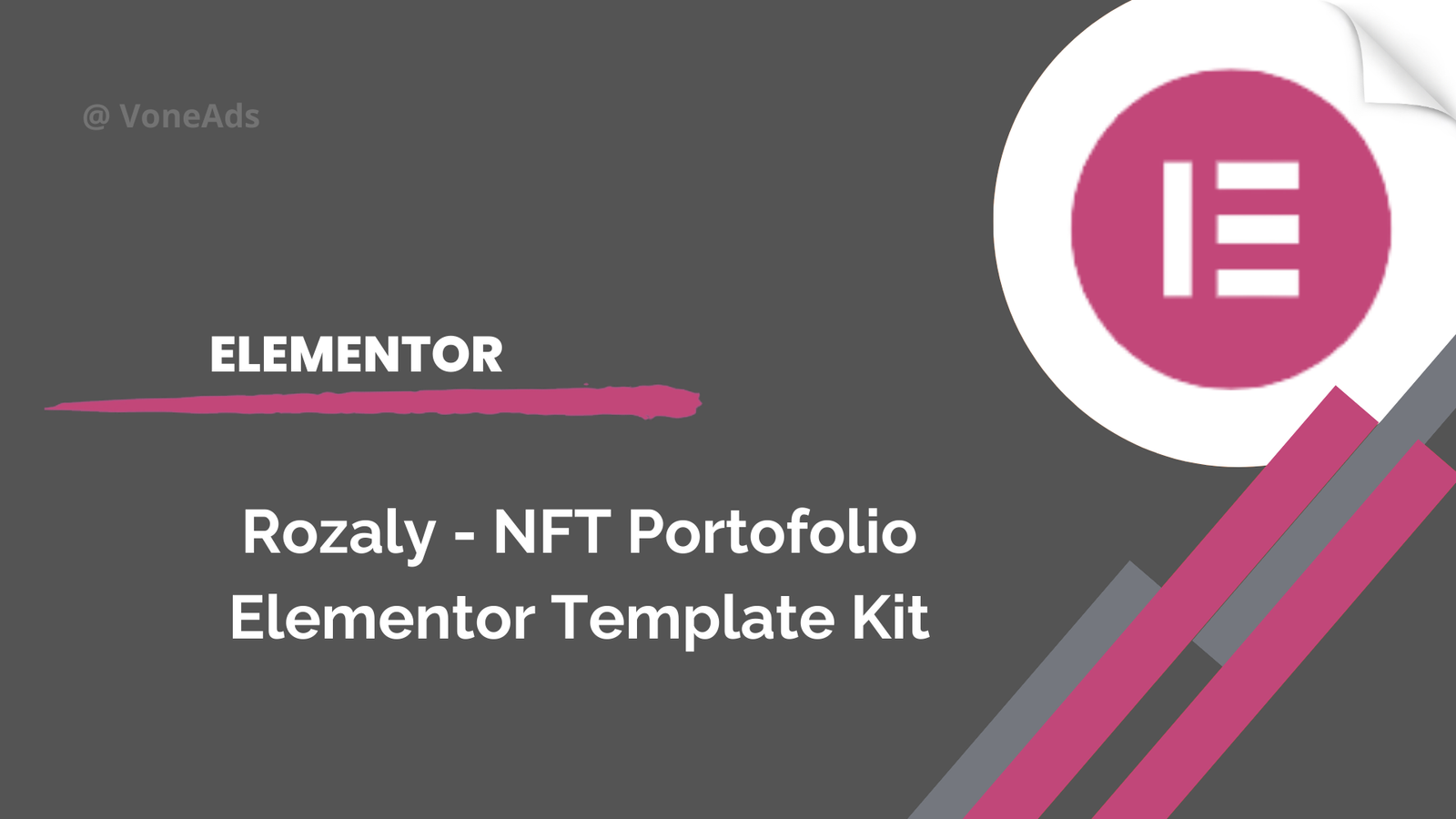 Rozaly - NFT Portofolio Elementor Template Kit