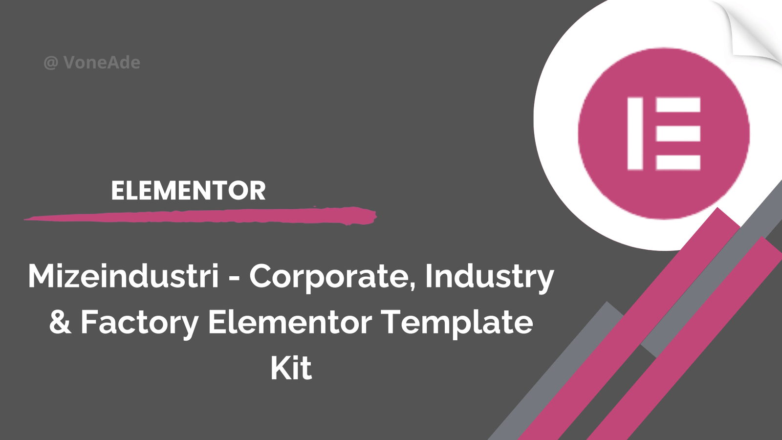 Mizeindustri - Corporate, Industry & Factory Elementor Template Kit