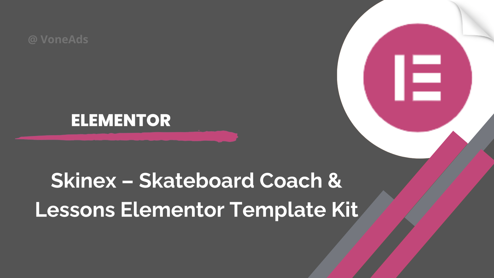 Skinex – Skateboard Coach & Lessons Elementor Template Kit