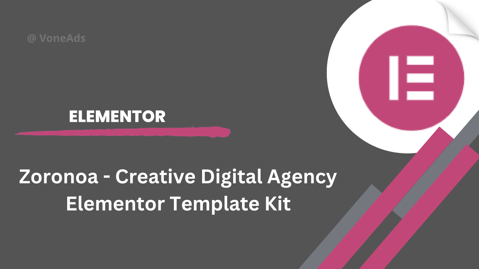 Zoronoa - Creative Digital Agency Elementor Template Kit